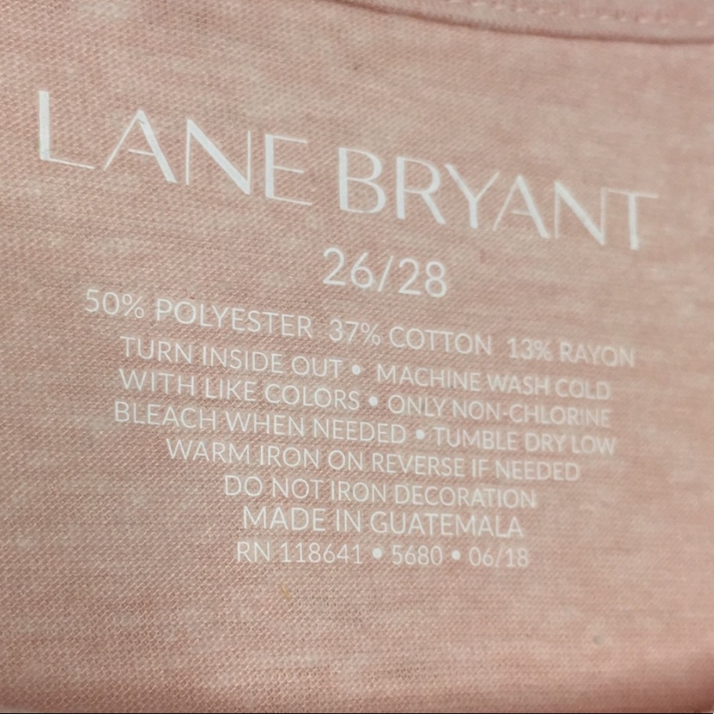 Lane Bryant Endless Weekend Graphic Tee Pink 26/28 - Picture 4 of 6